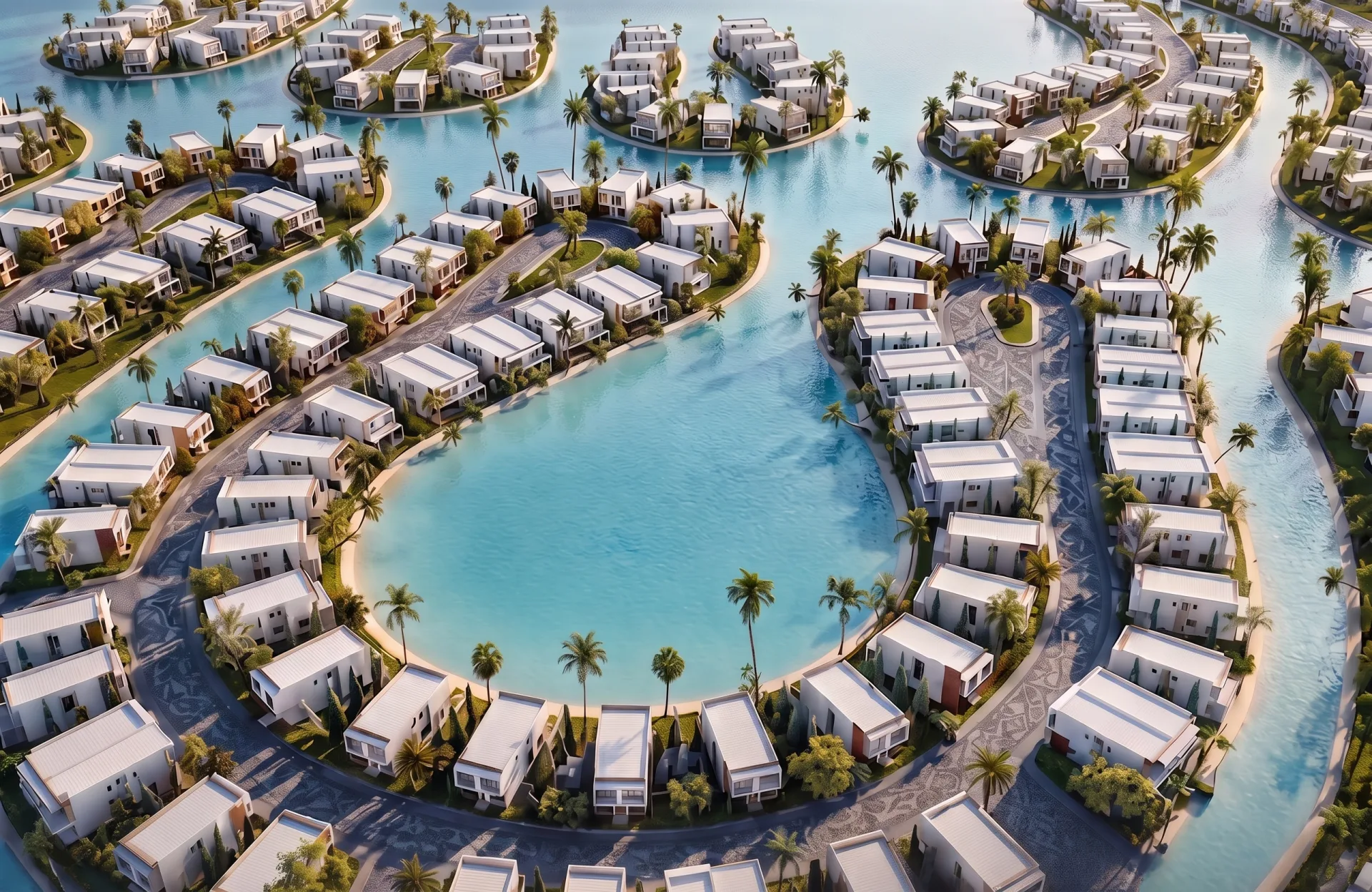 Concept visual of FOUR Ras El Hekma: the coast from above